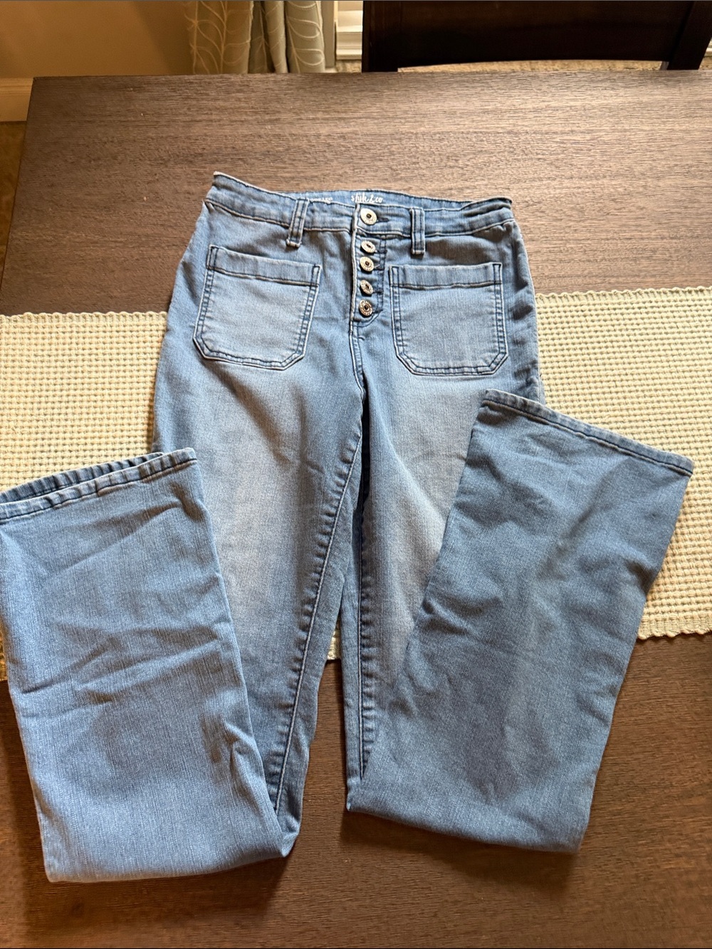 Style & Co  Button-Fly Bootleg Jeans